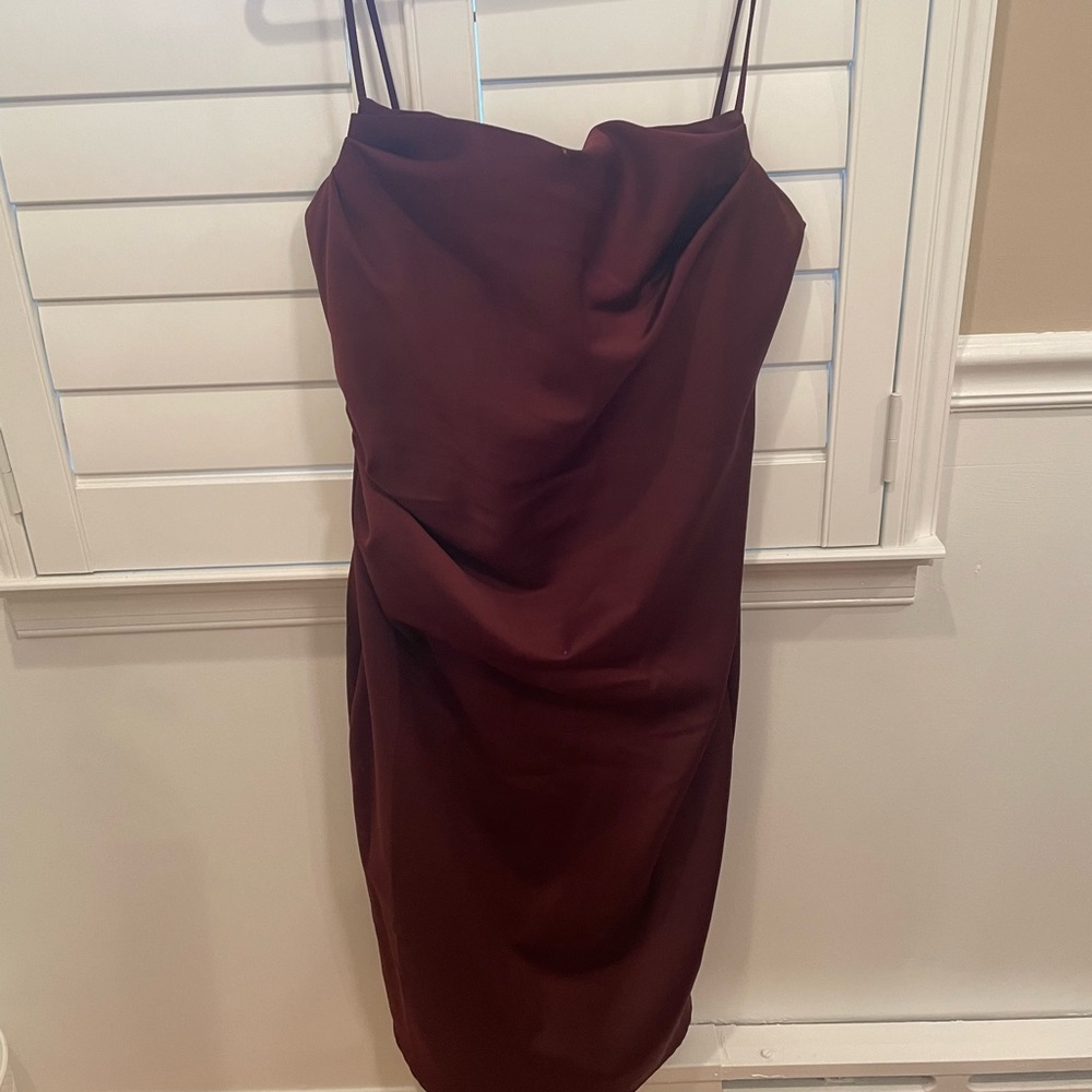 House of CB Maroon dress